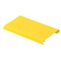 Channel Cover, Hinged, Snap-On, 4" x 4" (100mm x 100mm), 6', FiberRunner, YL