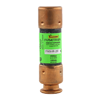 BUSSMANN Fusible clase RK5, 20A, 250V, Doble elemento - FRN-R-20