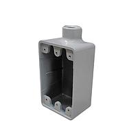 Caja registro serie rectangular para uso en áreas generales serie FS fabricada en aluminio libre de cobre tipo FS con una entrada en la parte inferior , rosca NPT de 1/2"