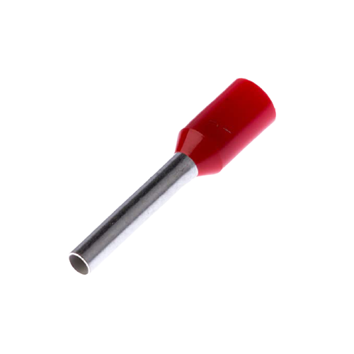 PANDUIT Férulas con aislamiento de polipropileno, Manguito terminal rojo DIN, 10,0 mm de longitud de clavija - FSD7710D