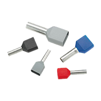 PANDUIT Virola de alambre doble, Cobre, Rojo - FTD778D