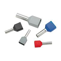 Insulated Ferrule, twin wire, 16 AWG (1.