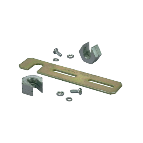 PANDUIT Barra roscada bracket para fibra-conducto, 2x2 Y 4x4, 90 grados, Negra - FTRBE12