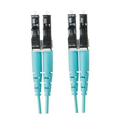 PANDUIT Cable de conexión de fibra dúplex OM3, 3M, Aqua - FX2ERLNLNSNM003