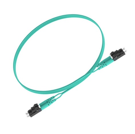 PANDUIT Cable de conexión de fibra dúplex, OM3, 6M, Riser, Aqua - FX2ERLNLNSNM006