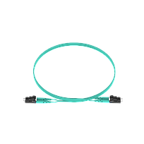 PANDUIT Cable de conexión de fibra dúplex, OM3, Riser, 7M, Aqua - FX2ERLNLNSNM007