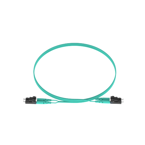 PANDUIT Cable de conexión de fibra dúplex, OM3, Riser, 30M, Aqua - FX2ERLNLNSNM030