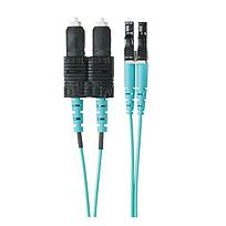 PANDUIT Cable de conexión de fibra óptica, OM4, LC dúplex a SC dúplex, Riser - FZ2ERLNSNSNM001