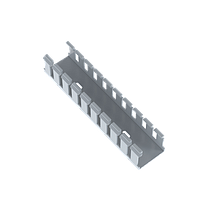 PANDUIT Conducto de cableado en ranuras anchas, tipo G, 1.8M, PVC, Gris  - G1.5X1.5LG6