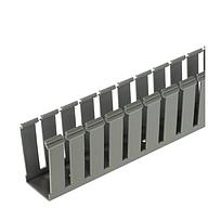 Slotted Duct, PVC,1X4X6',LGRY