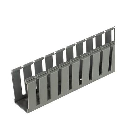 Slotted Duct, PVC,1X4X6',LGRY