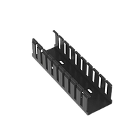 PANDUIT Conducto de cableado en ranuras anchas, tipo G, PVC, Negro - G2X2BL6