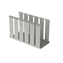 PANDUIT Conducto de cableado de ranura ancha, PVC, 1.8 M, Gris - G3X5LG6