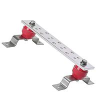 PANDUIT Barra Colectora de toma en tierra, telecomunicaciones, 1/4&quot; x 4&quot; x 12&quot; - GB4B0612TPI1