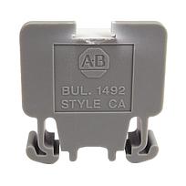 TERM BLCK Rail MTD 1P 55A Lg SCR WHT