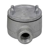Caja registro redonda para áreas peligrosas serie GUA de aluminio libre de cobre tipo "B" con entrada de 3/4" NPT. Clase 1 Div.. 1&amp;2 Grupos B, C, D. Clase 2 Div.. 1 Grupos E, F, G. Clase 2 Div.. 2 Gru