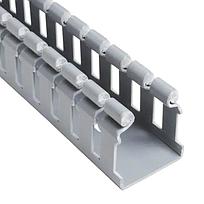 Conductor de cableado con ranuras anchas Panduct Tipo H, PVC, 1.5x2", 6ft, gris claro- H1.5X2LG6