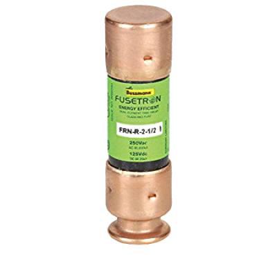 Fusible industrial Bussmann FRNR21/2, 250V 2.5A Dual Elemtent Time Delay