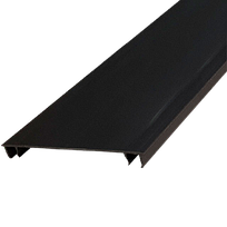 PANDUIT Cubierta con bisagras tipo HC para conducto de cableado de cubierta con bisagras, PVC, Negra - HC2BL6