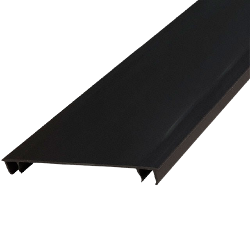 PANDUIT Cubierta con bisagras tipo HC para conducto de cableado de cubierta con bisagras, PVC, Negra - HC2BL6