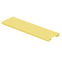 PANDUIT Cubierta de canal con bisagras, 2x2, PVC, Amarillo - HC2YL6
