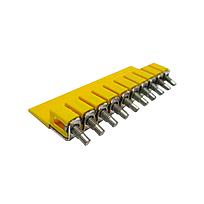 Jumper de centro tipo tornillo para 1492-J3/JD3A/JDG3A, 5mm, gris, Rockwell Automation - 1492-CJJ5-10