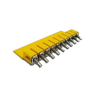 Jumper de centro tipo tornillo para 1492-J3/JD3A/JDG3A, 5mm, gris, Rockwell Automation - 1492-CJJ5-10