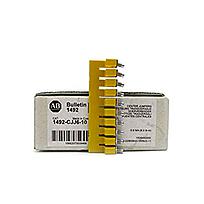 ROCKWELL AUTOMATION Puente de bloque de terminales, 10P, Gris, Tipo Tornillo Central, 1492-J4, J4M - 1492CJJ610