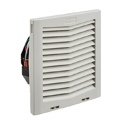 HOFFMAN Ventilador con filtro de montaje lateral HF10, 159 CFM, Gris claro - HF1016414