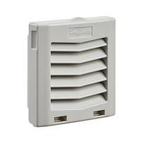 HOFFMAN Rejillas de escape para ventiladores con filtro HG, IP54, Gris claro - HG0400404