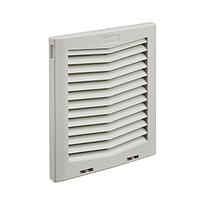 HOFFMAN Rejillas de escape para ventiladores con filtro HG, HF10, Gris - HG1000404