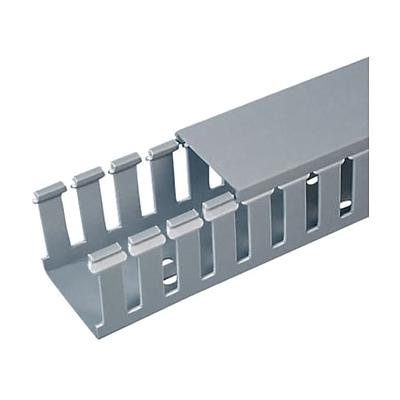Slotted Duct, PVC,.5"X.5"X6',LGRY