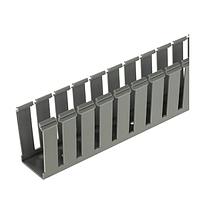 Slotted Duct, PVC,.75"X2"X6',LGRY