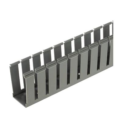 Slotted Duct, PVC,.75"X2"X6',LGRY