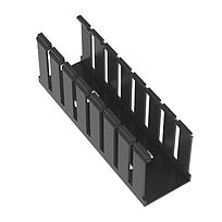 Slotted Duct, PVC,2&quot;X3&quot;X6',BLK