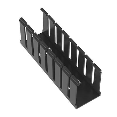 Slotted Duct, PVC,2&quot;X3&quot;X6',BLK