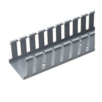 Slotted Duct, PVC,3X2X6',BLK