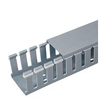 Slotted Duct, PVC,4&quot;X1.5&quot;X6',LGRY