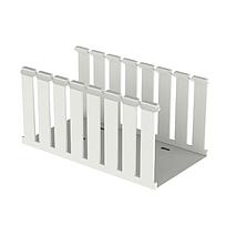 Slotted Duct, PVC,4X4X6',WHT