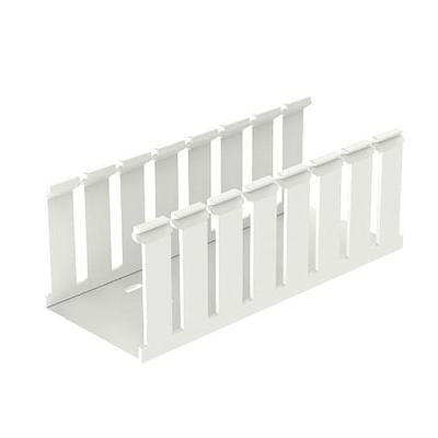 Slotted Duct, PVC,6"X4"X6',LGRY