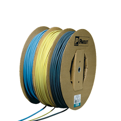 PANDUIT Poliolefina entrelazada, termorretráctil de paredes finas, 152 M, Carrete, Negro - HSTT25D