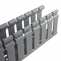 Conducto de cableado Panduct Tipo H, 1.5x3&quot;, 6ft, PVC, gris claro - H1.5X3LG6