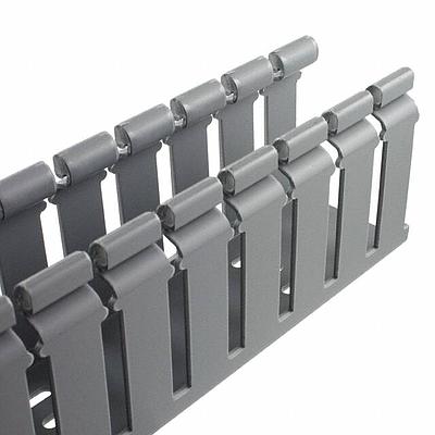 Conducto de cableado Panduct Tipo H, 1.5x3", 6ft, PVC, gris claro - H1.5X3LG6