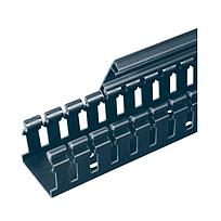 Slotted Hinged Duct,PVC,2"X3"X6',Black