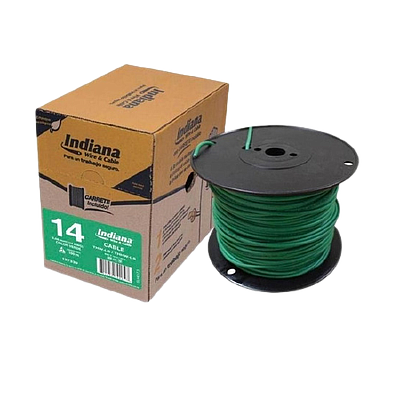 INDIANA Cable THW-LS, Calibre 14, 100 Mts, Verde - INDTHW14VC