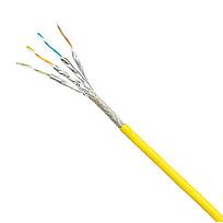 PANDUIT Cable de cobre S / FTP, Categoría 6, industrial, 4 pares, Amarillo - ISX6004AYLLED