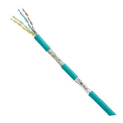 COPPER CABLE, INDUSTRIAL, CAT 6A 4-PAIR, 24/7 AWG STRANDED, SF/UTP, CMR, 600V RATED, OIL RES., UV RES.,TEAL, 1000FT REEL