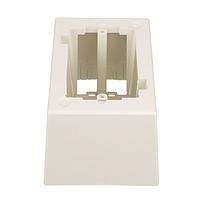 PANDUIT Caja de salida de montaje en superficie, Bajo voltaje, ABS, Blanco - JB1DIWA