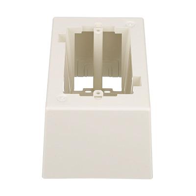 PANDUIT Caja de salida de montaje en superficie, Bajo voltaje, ABS, Blanco - JB1DIWA