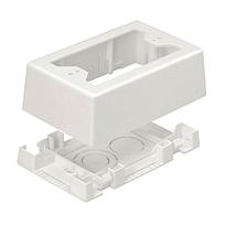 PANDUIT Caja de salida a presión de dos piezas, Baja tensión, PVC, Blanco - JB3510IWA